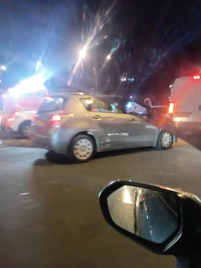 זירת התאונה ברגעים הראשונים