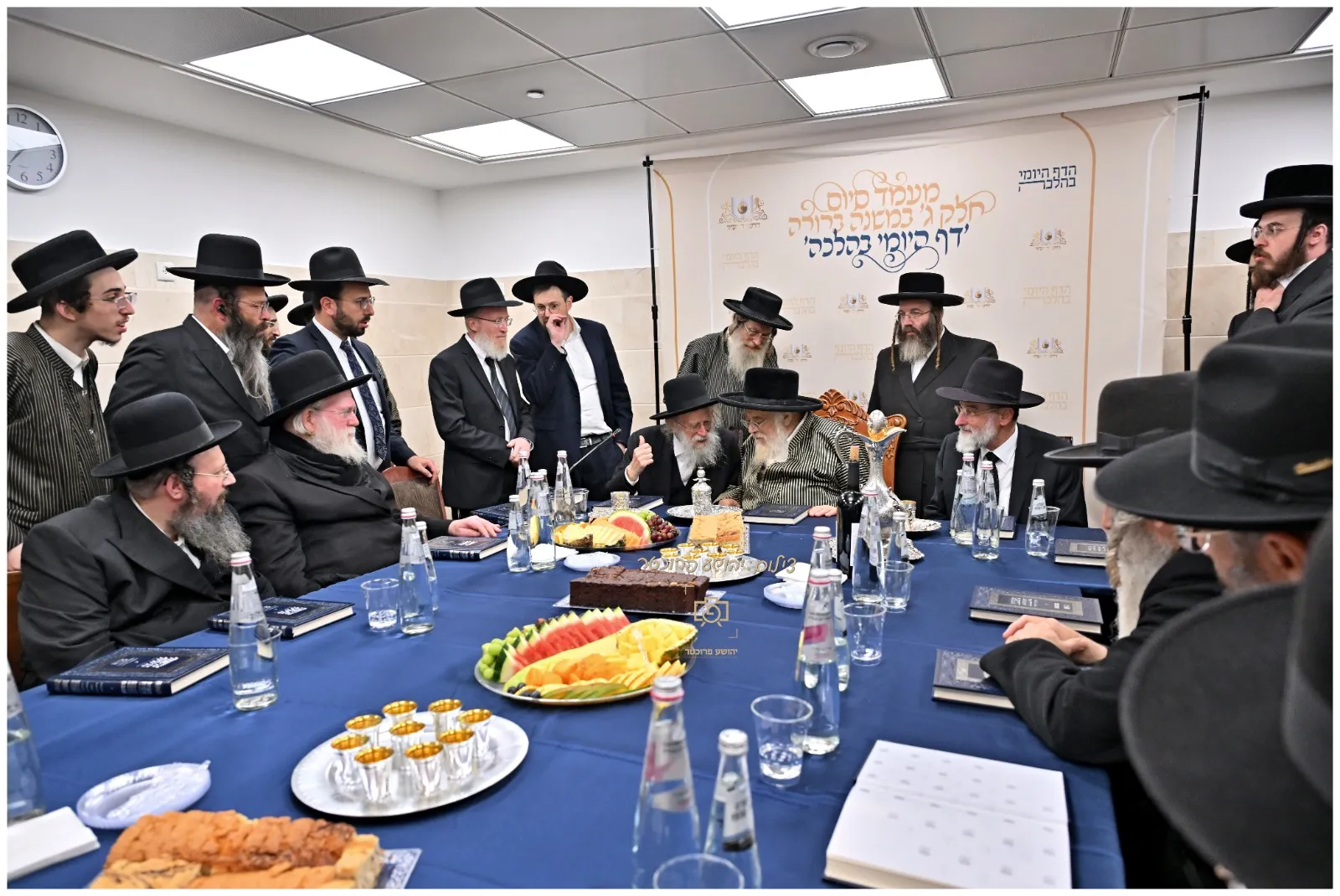 סיום חלק ג‘ במשנה ברורה ‘דרשו‘ במעון הרבי מתולדות אהרון