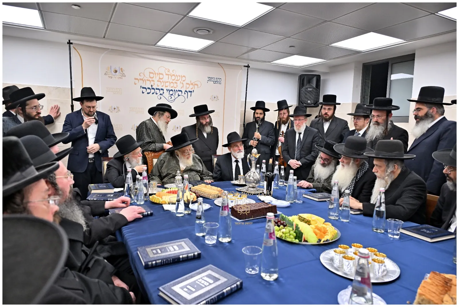 סיום חלק ג‘ במשנה ברורה ‘דרשו‘ במעון הרבי מתולדות אהרון