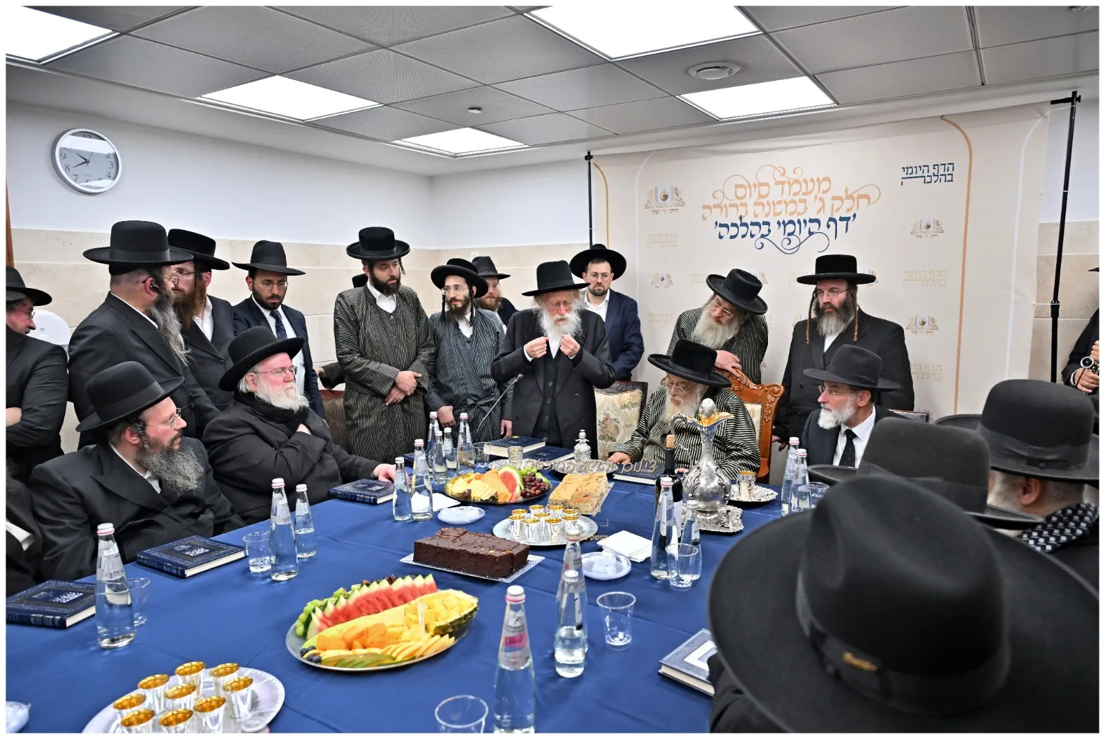 סיום חלק ג‘ במשנה ברורה ‘דרשו‘ במעון הרבי מתולדות אהרון