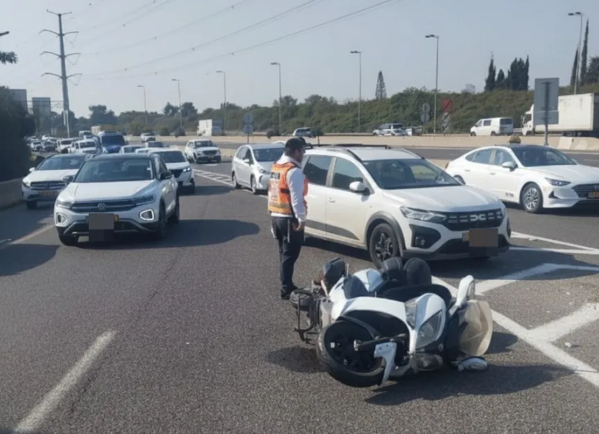 זירת פגיעת הרכב