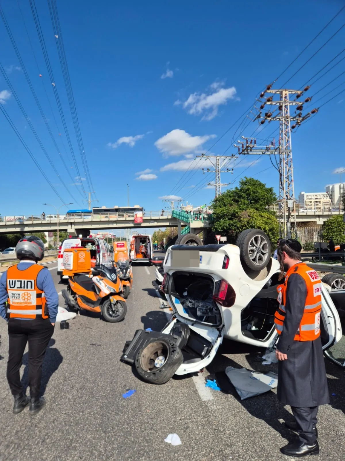 זירת התאונה