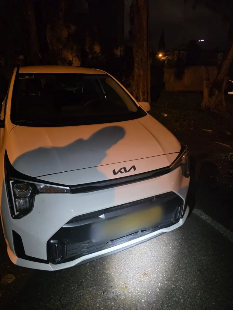 הרכב שנגנב ונתפס