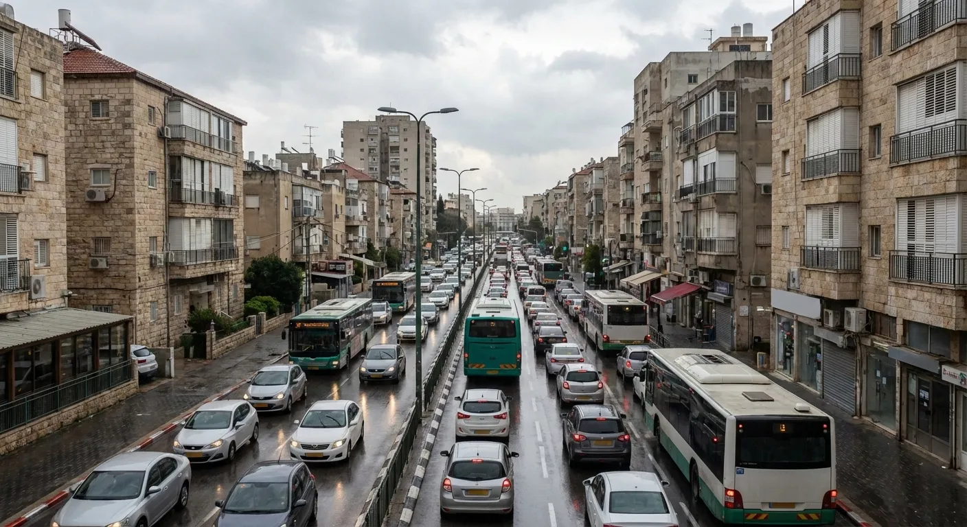 פקק תנועה. אילוסטרציה