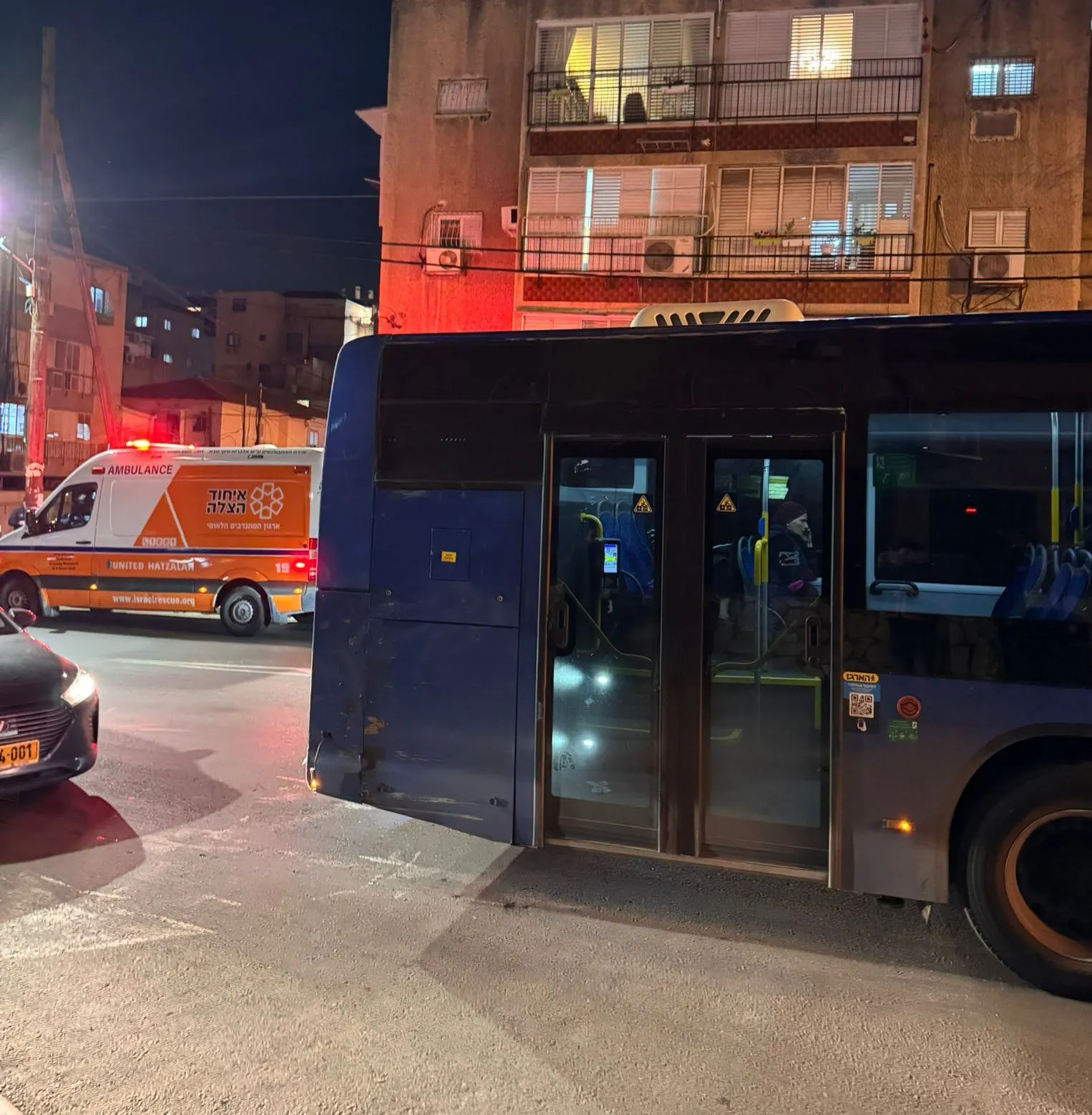 ערב של תאונות דרכים בעיר: שניים נפצעו
