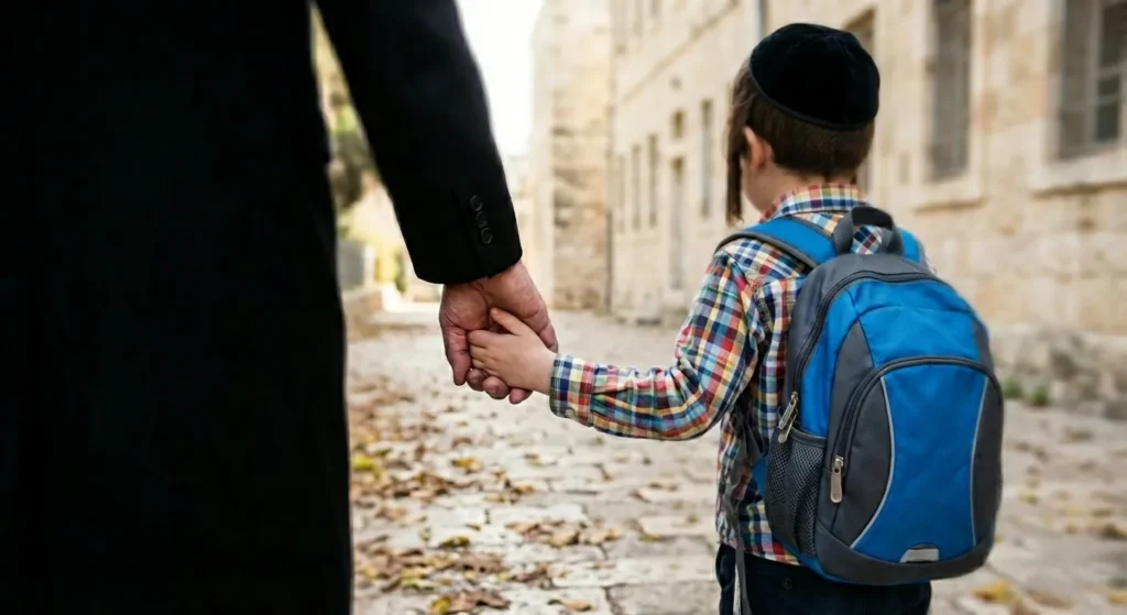 אב עם בנו. אילוסטרציה
