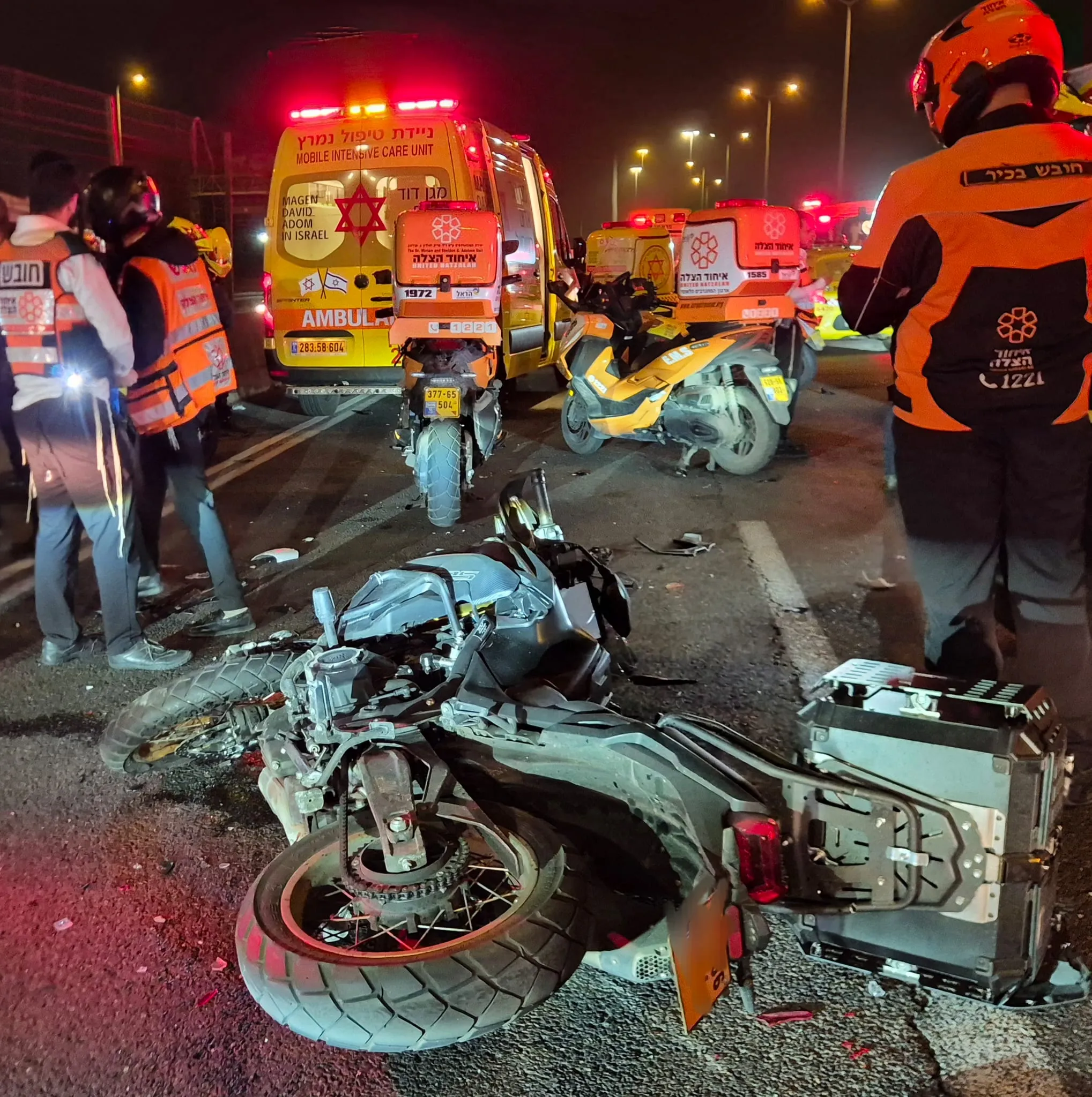 תאונה קשה סמוך לכניסה לבני ברק - רוכב אופנוע הרוג