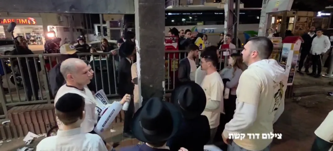 לילה סוער בבני ברק: עימותים קשים עם פעילי 'כתף אל כתף'