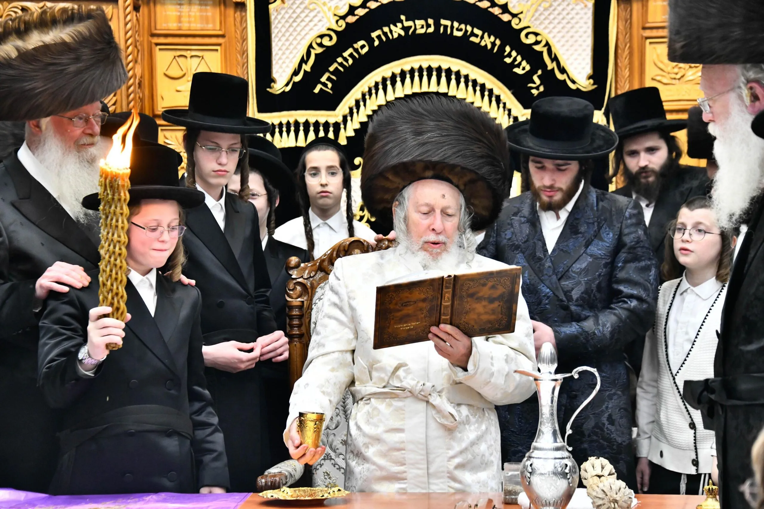 לרגל היא"צ: האדמו"ר מסטראקוב שבת בבני ברק