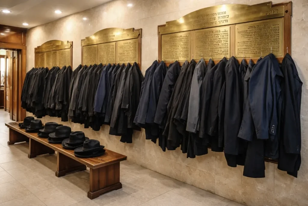 לוחות הזיכרון שהפכו למתלי חליפות בבני ברק