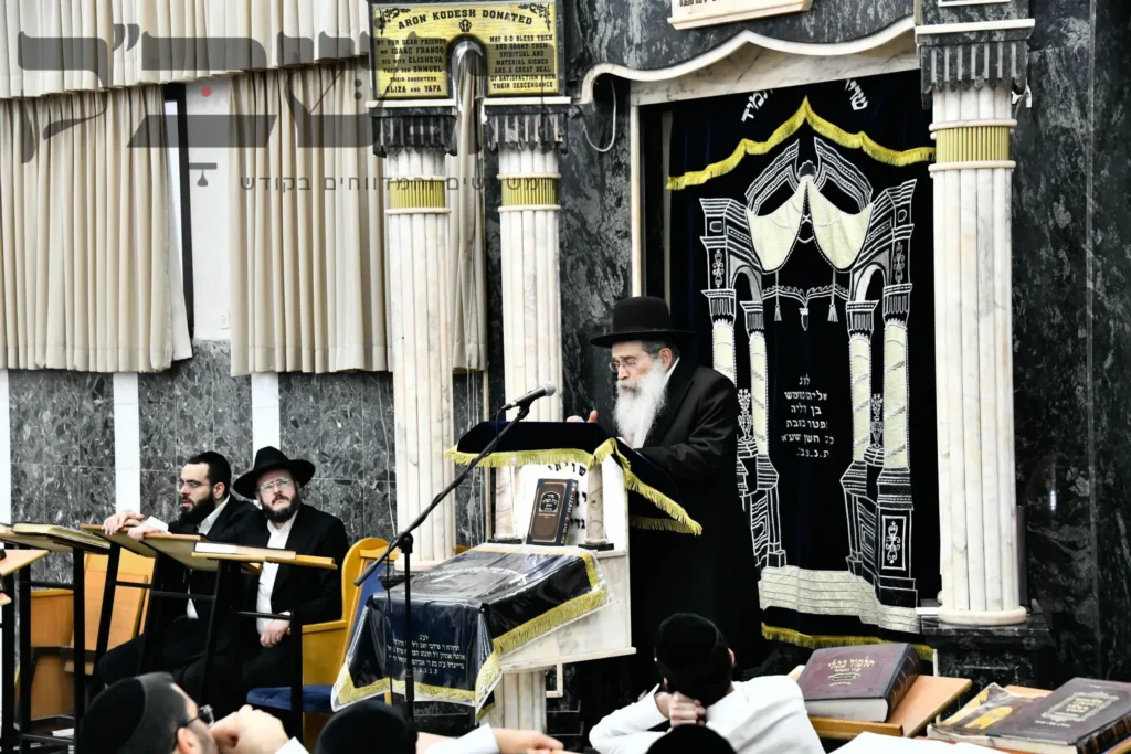 הכנה דרבה I הגר"ש שטיינמן מסר שיחת חיזוק הכנה לחג מתן תורה בישיבת נחלת דן בבני ברק