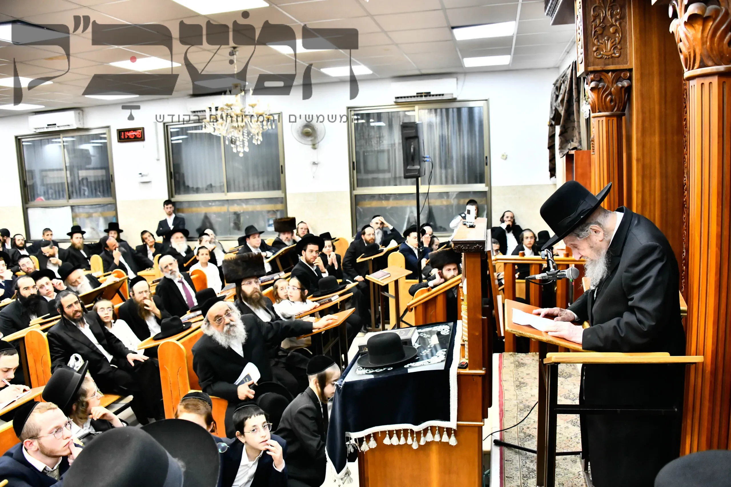 עצרת מספד והתעוררות על פטירת הגאון רבי דוד מיכאל שמידל זצוק"ל בבני ברק