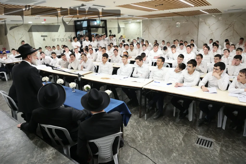 נשיא דרשו הגר"ד הופשטטר בשיחה מיוחדת בישיבת בית מתתיהו בבני ברק