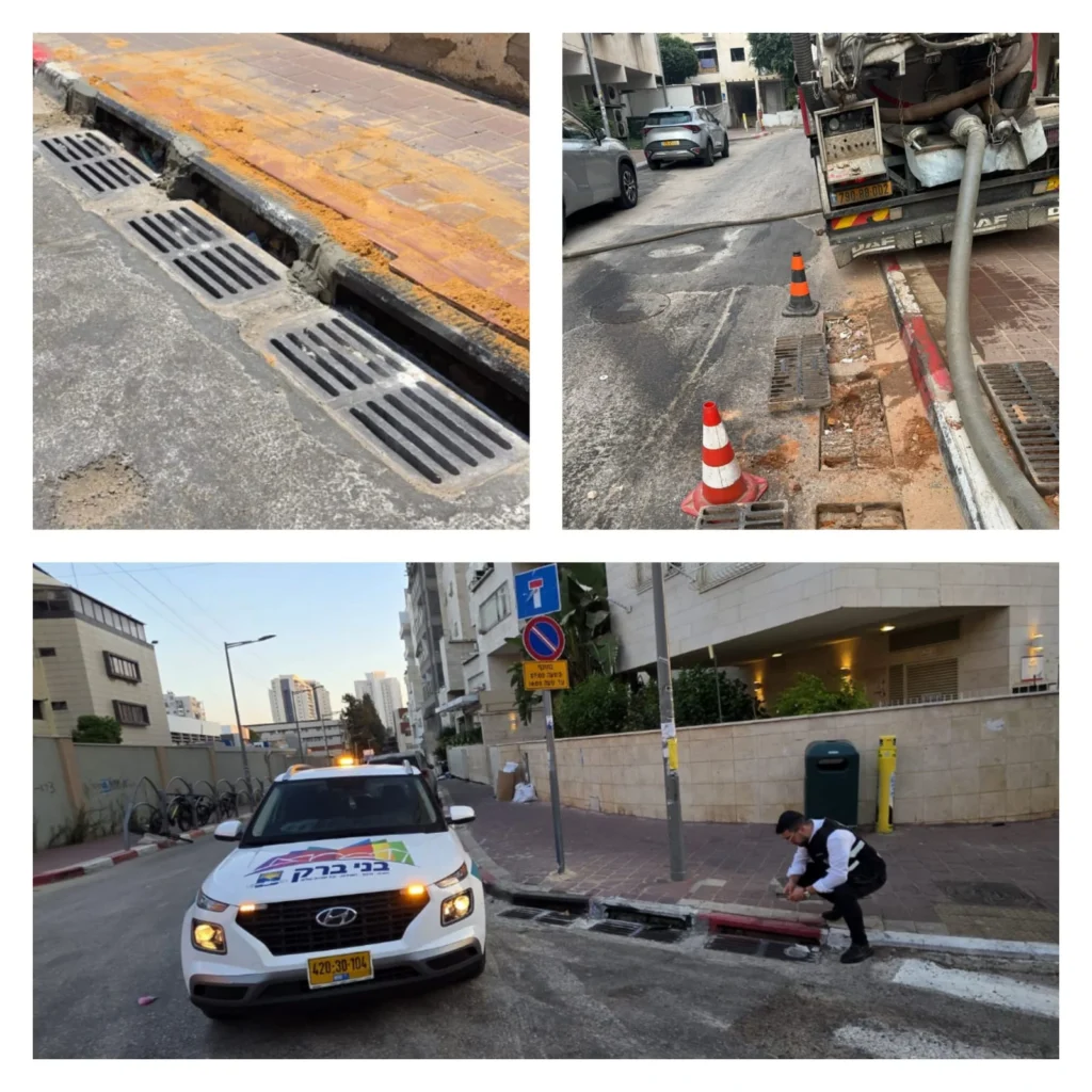 בני ברק נערכת לקראת הגשם הצפוי במוצאי השבת