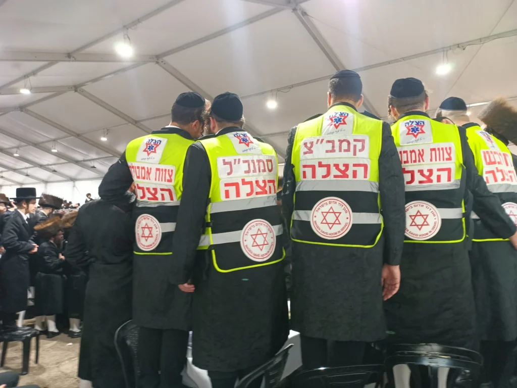 המתנדבים הבני ברקים איבטחו את 'שבת מירון'