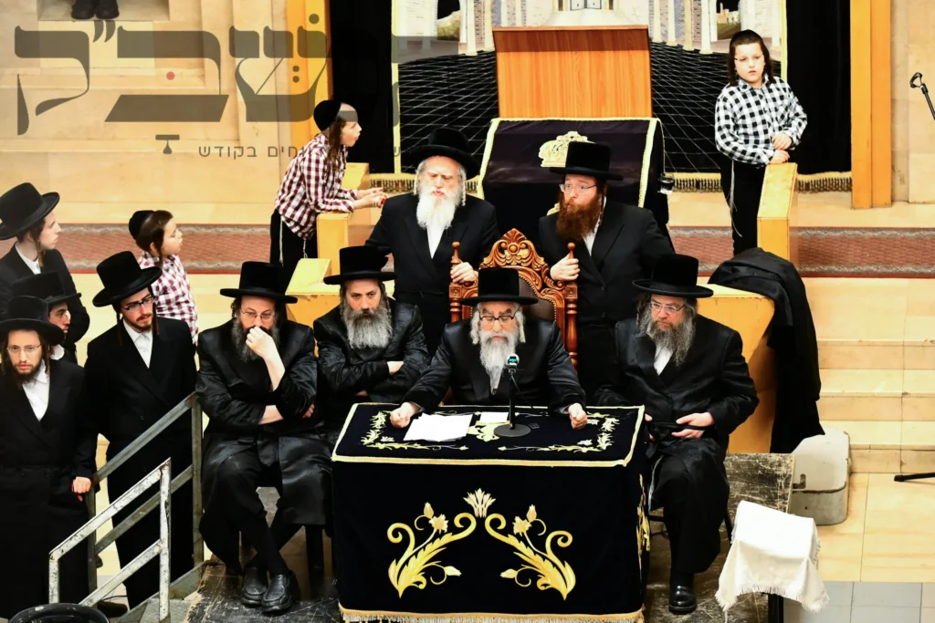 האדמו"ר מויזשניץ מאנסי בשיחת הכנה לבחורים בבני ברק