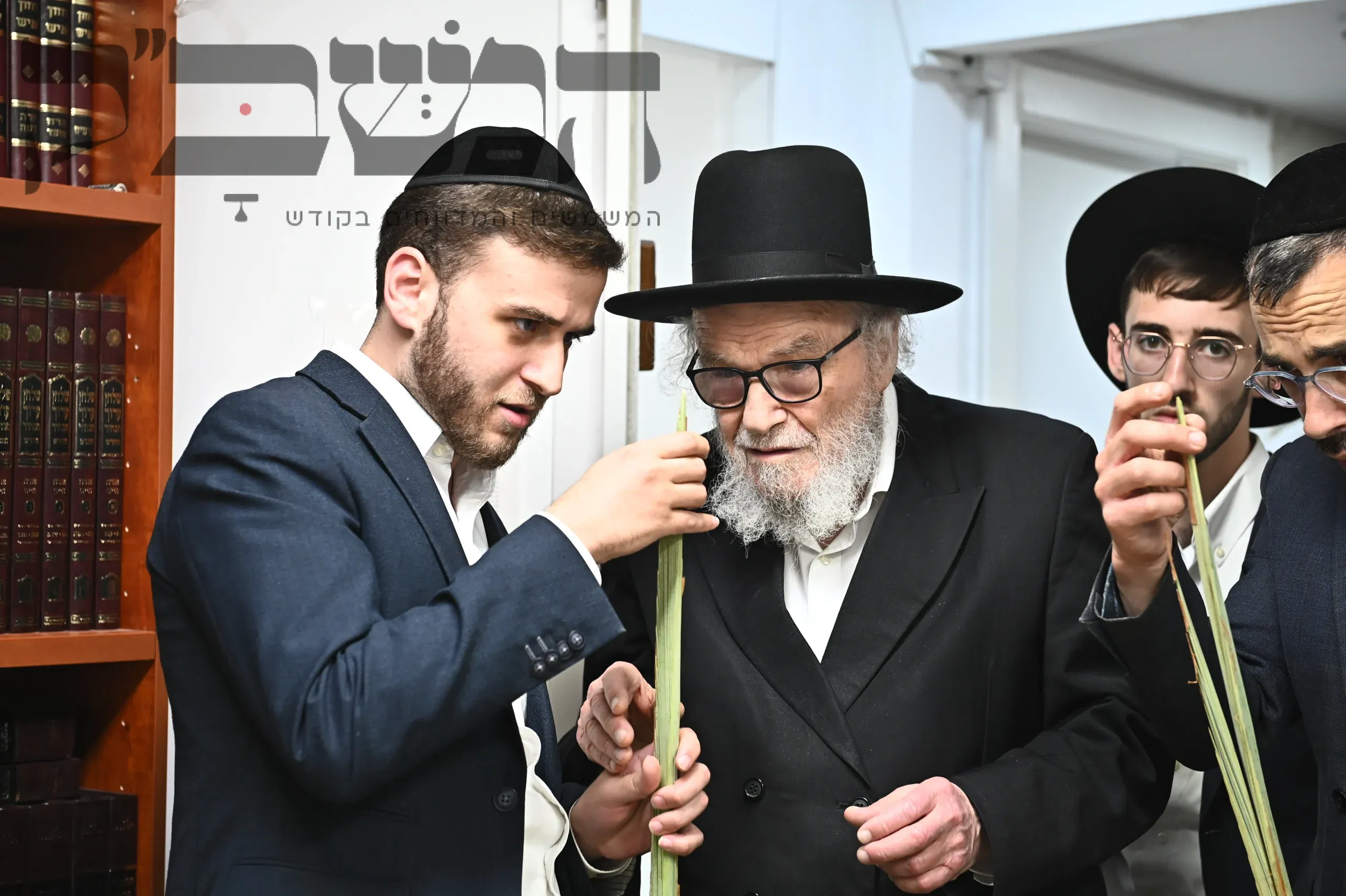 תיעוד: מרן הגרמ''ה הירש בבדיקת לולבים לחג הסוכות