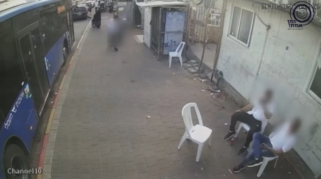 חרפה בבני ברק: הנהג הערבי השתולל על המדרכה, התיק נמחק